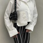 شومیز نیم تنه تک جیب کد 220443