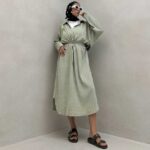 پیراهن بلند کمر گت کد 240144