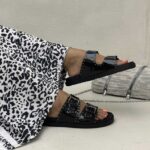 صندل ورنی نگین دار کد 140733