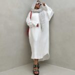 پیراهن بلند 3 دکمه کد 240145