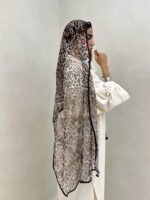 شال توری پلنگی کد 310049