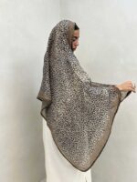شال پلنگی حاشیه ساده کد 310064 - Image 3