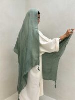 شال کنفی منگوله دار کد 310062 - Image 10