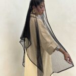 شال ساده خال خالی کد 310052