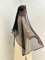 شال ساده خال خالی کد 310052