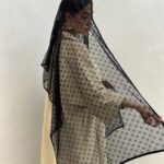 شال ساده گل دار کد 310053