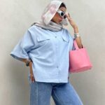 شومیز طرح جیب کد 220372