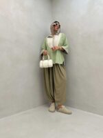 شومیز خامه دوزی کد 220454 - Image 6