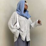 شومیز راه راه کد 220460