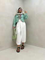 شومیز نیم تنه هلالی کد 220463