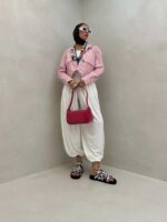 شومیز نیم تنه هلالی کد 220463 - Image 5