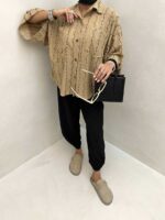 شومیز گیپور 2 جیب کد 220412 - Image 18