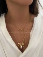 گردنبند پکی تک مروارید کد 310222 - Image 3