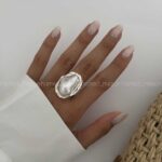 انگشتر تک مروارید کد 310152