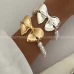 دستبند مرواریدی پاپیونی کد 310198