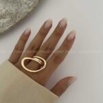 انگشتر بیضی کد 310157