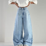 شلوار جین پایین ریش کد 101502