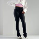 شلوار جین چاکدار کد 101139