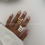 انگشتر پاپیونی ضربدری کد 310229