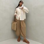 شومیز پشت هلال 5 دکمه کد 220467