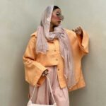 شومیز آستین بند کد 220473