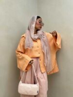 شومیز آستین بند کد 220473