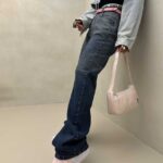 شلوار جین نیم بگ 101494