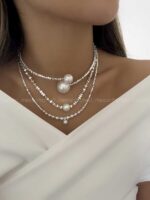 گردنبند مروارید دفرمه کد 310134