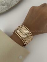 دستبند برنج ردیفی کد 310159 - Image 3