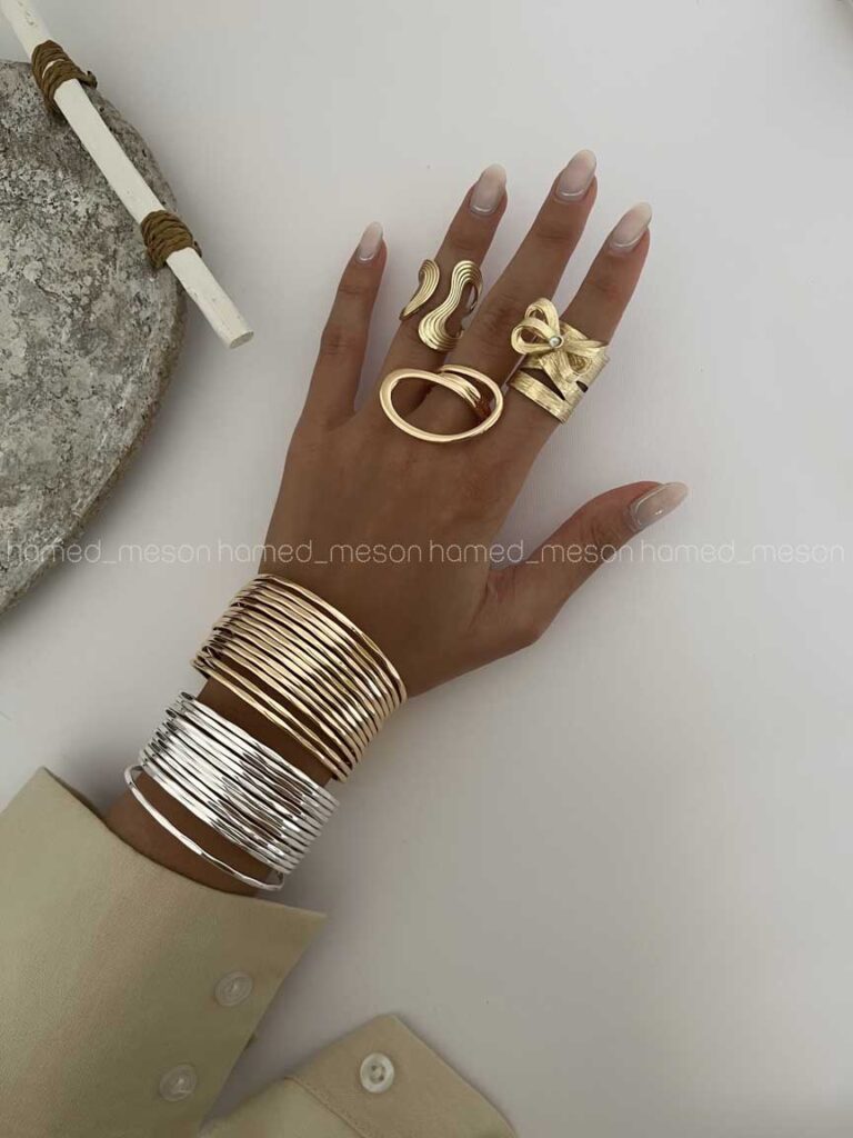 دستبند برنج ردیفی کد 310159