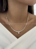 گردنبند مروارید دفرمه کد 310134 - Image 2