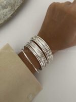 دستبند برنج ردیفی کد 310159 - Image 5