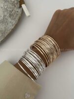 دستبند برنج ردیفی کد 310159 - Image 2