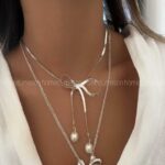 گردنبند پکی تک مروارید کد 310222