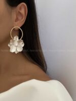 گوشواره گل و مروارید کد 310247