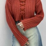 بافت نیمتنه جلو ضربدری کد 200590