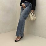 شلوار جین نیم بگ کد 101523