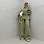 ست دورس و شلوار یقه اسکی کد 160601