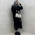 پیراهن بلند بغل کبریتی کد 240150