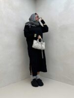 پیراهن بلند بغل کبریتی کد 240150