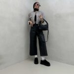 کت یقه چرم کد 200583