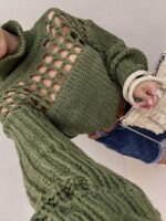 بافت یقه اسکی توری کد 200567 - Image 5