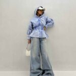 مانتو کلاه دار آستین کش کد 200649