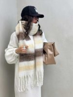 شال موهر راه راه کد 310296 - Image 3