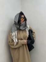 شال موهر ریش دار کد 310287 - Image 7