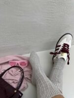 جوراب بلند میله ای کد 310304