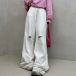 شلوار دورس زانو زاپ کد 101578