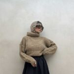 بافت یقه اسکی ساده کد 200677