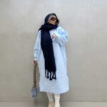 پیراهن بلند کلاه دار کد 200624