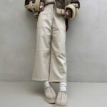 شلوار چرم جیب رودوخت کد 101535